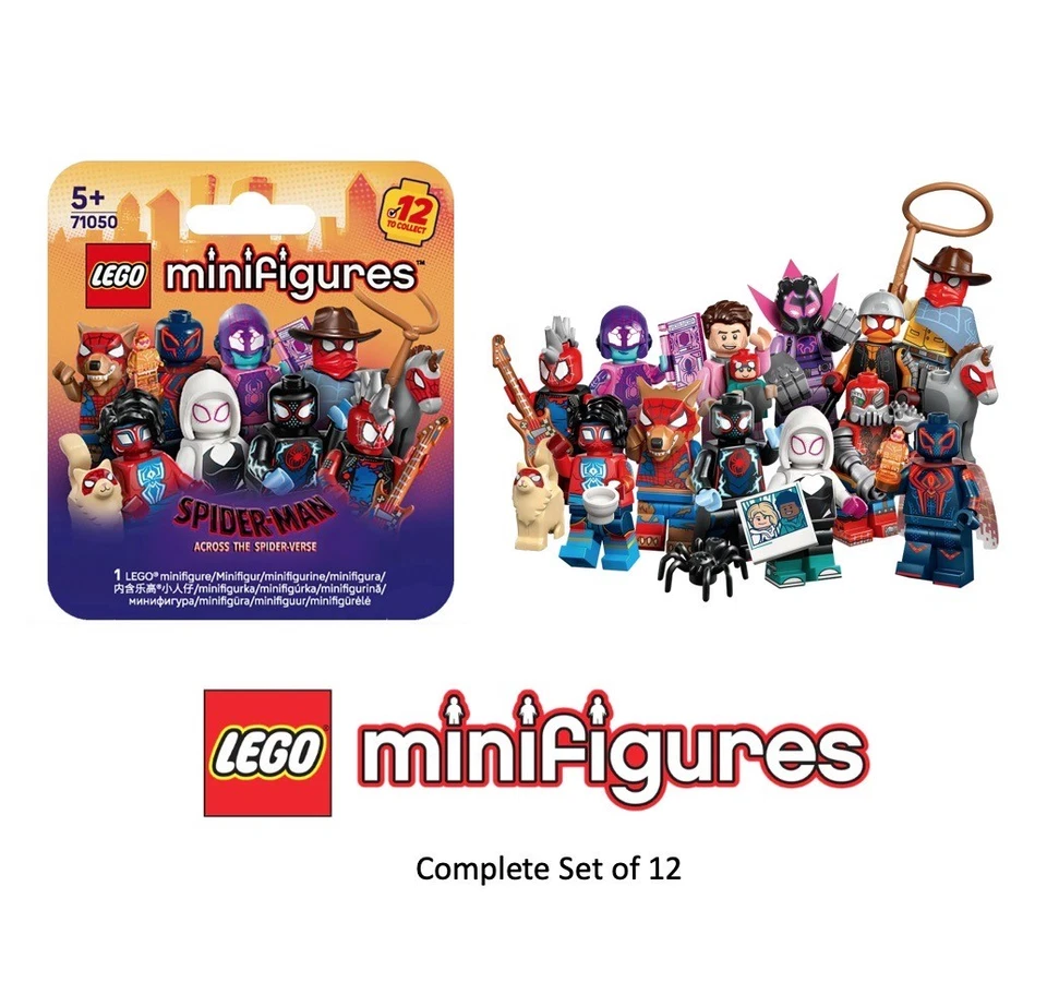 LEGO 71050 Spider-Man: Across the Spider-Verse - Complete Set of 12 In Stock NOW