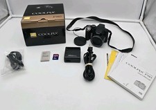 Nikon Coolpix P80 Digital Camera 10.1MP 18x Zoom w/ Box, Battery, Charger Base