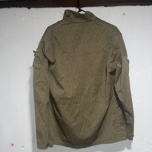 East German NVA Mens g 52 Brown Strichtarn Rain Camo Military Field Jacket image 3