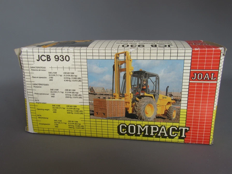C466 Joal Compatto 161 Spagna Scatola Vuota 1:35 Per JCB 930 Carrello Elevatore - Immagine 4 di 4