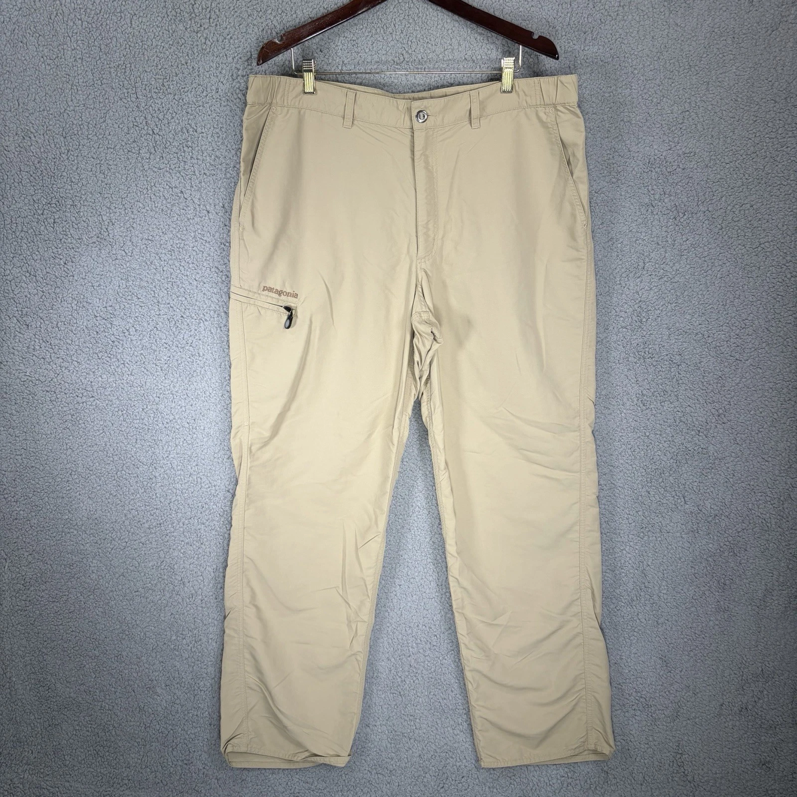 Patagonia Pants Mens Large Beige Simple Guide Outdoor Hiking Stretch