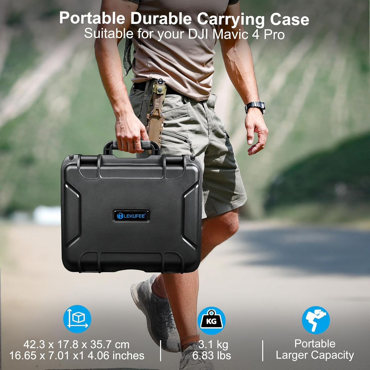 Waterproof Hard Carrying Case for DJI Mavic Pro Drone, Creator