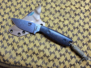 ESEE Izula S35VN Stainless Fixed Blade Knife Extended G10 Handle & Armatus Kydex