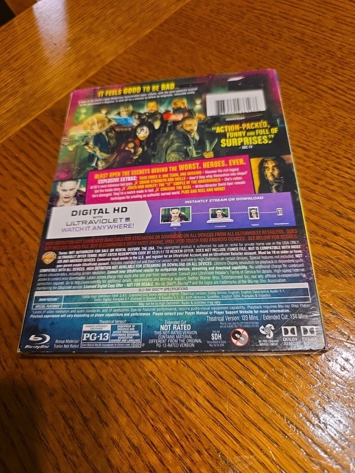 Suicide Squad Extended Cut Blu Ray DVD Digital HD - Image 2 of 4