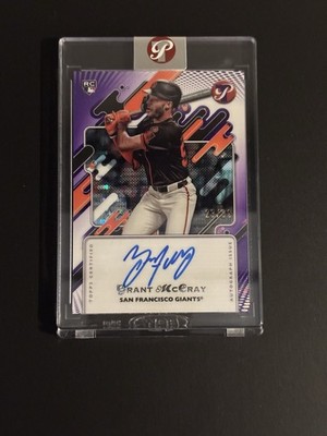 2025 Topps Pristine Grant McCray Auto Purple Refractor /99 Giants