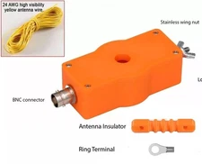 40 Watts SSB QRP EFHW no-tune antenna,  40m, 20m, 15m, 10m with 70ft Ant Wire
