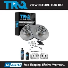 TRQ Front Brake Pad & Rotor Kit Ceramic Fits Ford Mercury