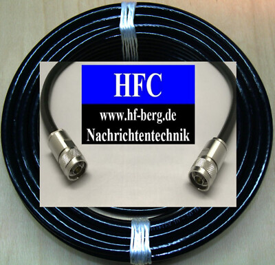 25 m Aircom Premium konfektioniert mit 2 x N-Stecker bis 12 GHz / 50 Ω