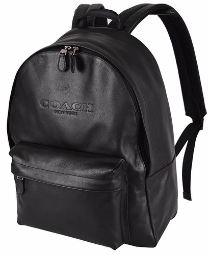 NWT Coach Mens BLACK Charles Leather 