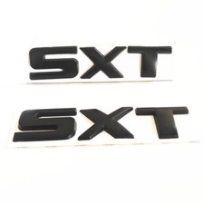 2x Metal Car Decals Sticker Black Sxt Letterings Side Fender Badge Emblem