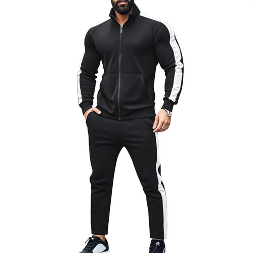 Mens Sweatsuits 2 Piece Sport Set Tracksuit Jogger Sweatshirt Pants Suits Outfit - Picture 7 of 22