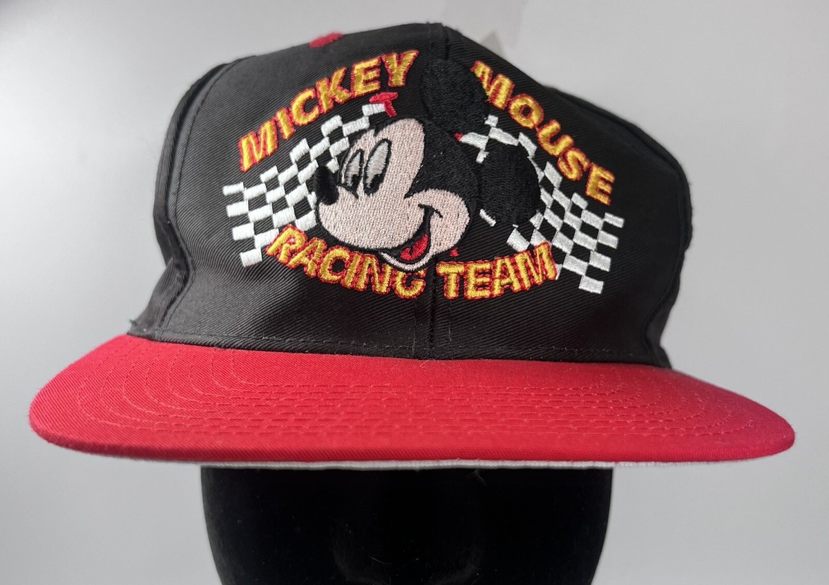 MICKEY.INC キャップ　DISNEY 　セット　80s~90s　　Y2K Vintage Mickey Mouse Disney Racing Team Snapback Cap Hat Trucker