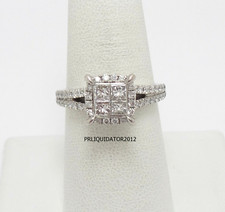 1CT Natural Diamond Anniversary Engagement Wedding Bridal Ring 14K White Gold