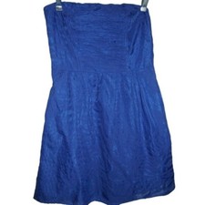 Express XS Celestial Blue Strapless Burnout Cotton Dress (0-2) NO STRAPS