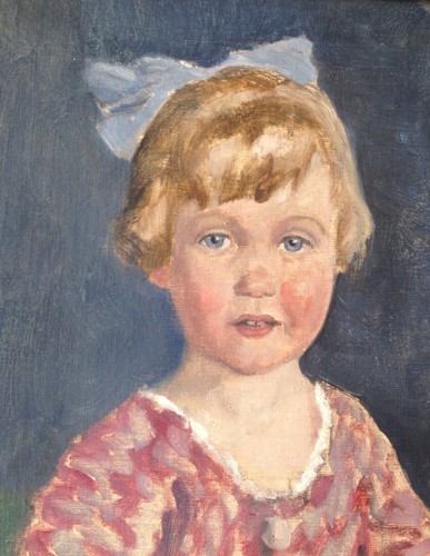 Søren Sørensen (1887-1935): PORTRAIT OF A BLOND GIRL, original oil painting - Picture 3 of 7