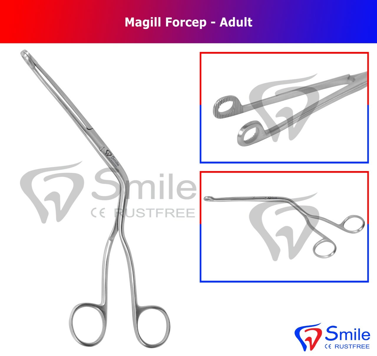 Magill Forceps Proact 250mm & 200mm Angled Throat Larynx Foreign