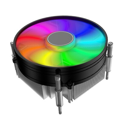 #ad For Intel LGA 1200 1156 1155 1151 1150 1366 90mm RGB CPU Cooler Fans Heat Sinks $14.99