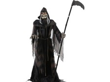 6' Lunging Reaper Animated Prop Halloween Haunted House Animatronic Skeleton New