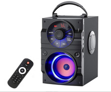 Portable Bluetooth Party Speaker with Subwoofer, Bluetooth Speakers Heavy Bass