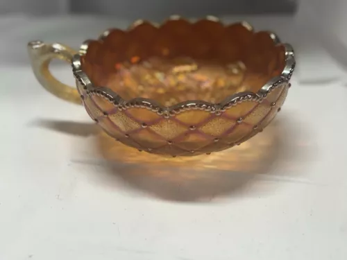 Vintage Antique Imperial Carnival Glass Marigold Cup