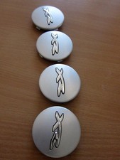 SET OF 4 XR BADGE ALLOY WHEEL CENTER CAP FOR BA BF FG FALCON  FACTORY ALLOYS