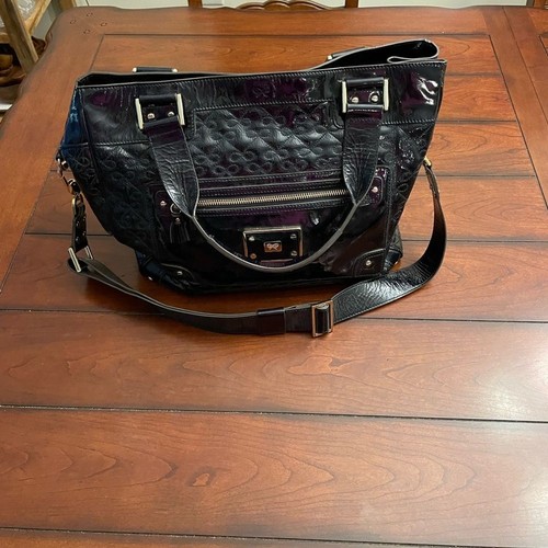 Anya Hindmarch Patent Leather Art Deco Quilted Tote