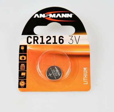 CR1216 Ansmann Knopfzelle 3V Batterie 1216 DL1216 ECR1216 BR1216 280-208 DL1216B