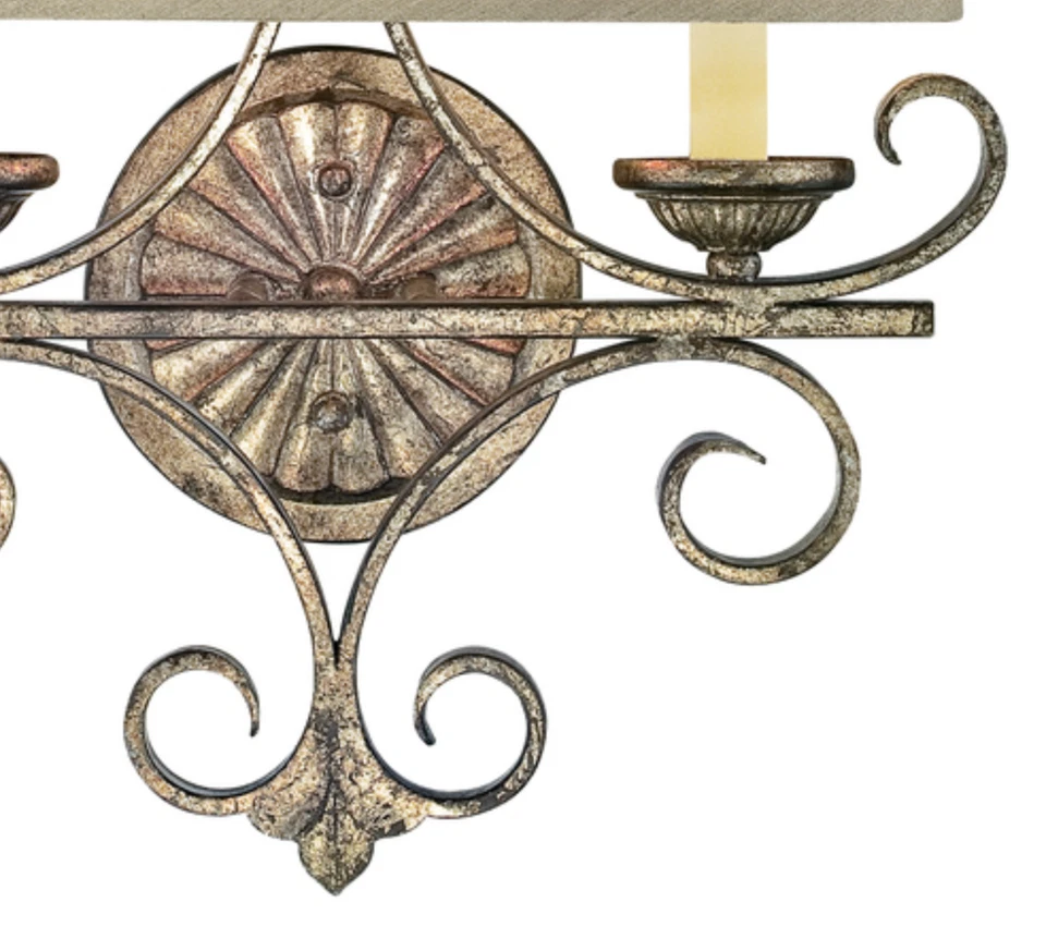 Arandela Savonia 2 Light da Savoy House suporte de parede rolado com abajur de tambor. Sexy - Imagem 4 de 4