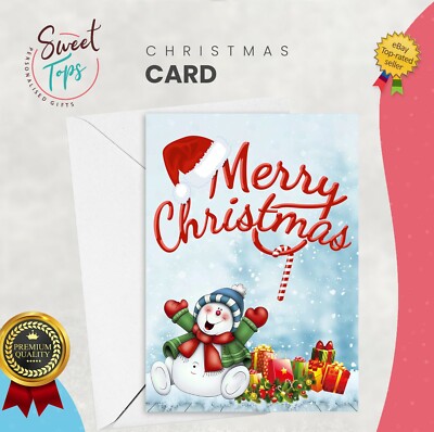 PERSONALISIERTE A5 WEIHNACHTSKARTE | SOHN | TOCHTER | MAMA | PAPA | NEFFE | NICHTE