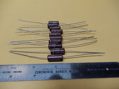 Good-All TRW .0082uf 400V Mylar Dielectric NOS Tone Capacitors 600UE Qty 10 NOS