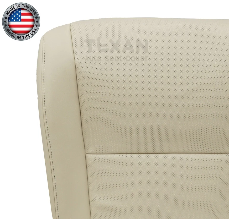 Cubierta de asiento de cuero perforada inferior del conductor bronceada para Lexus RX350 2010 a 2015 Foto 3 de 4