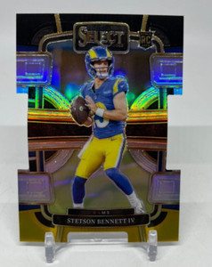 2023 Panini Select Stetson Bennett RC #55 Black & Gold Prizm Die-cut