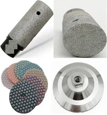 3/4" 3/8" 1" Diamond Milling bit 36 Porcelain Ceramic Marble wet Dry Polish Pad