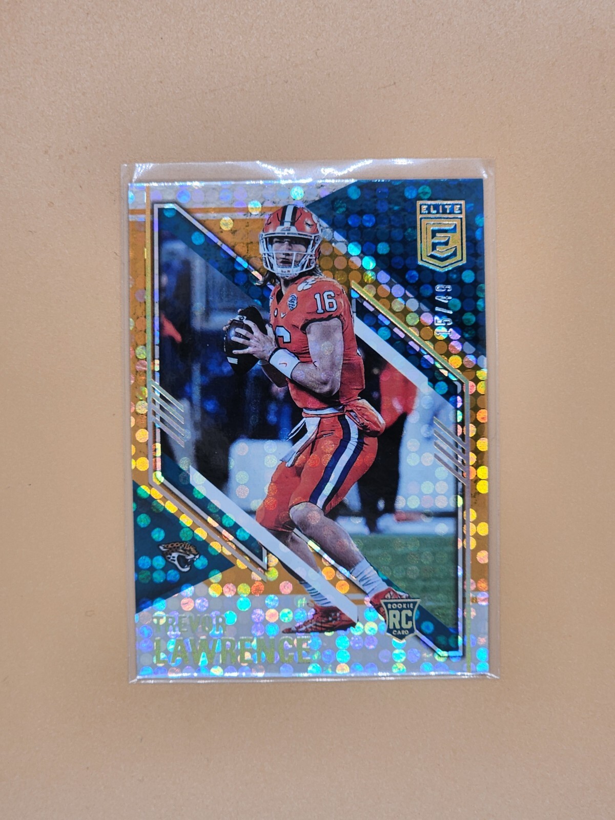 2021 Donruss Elite Trevor Lawrence #101 Orange RC 11/49 SP Jaguars Rookie
