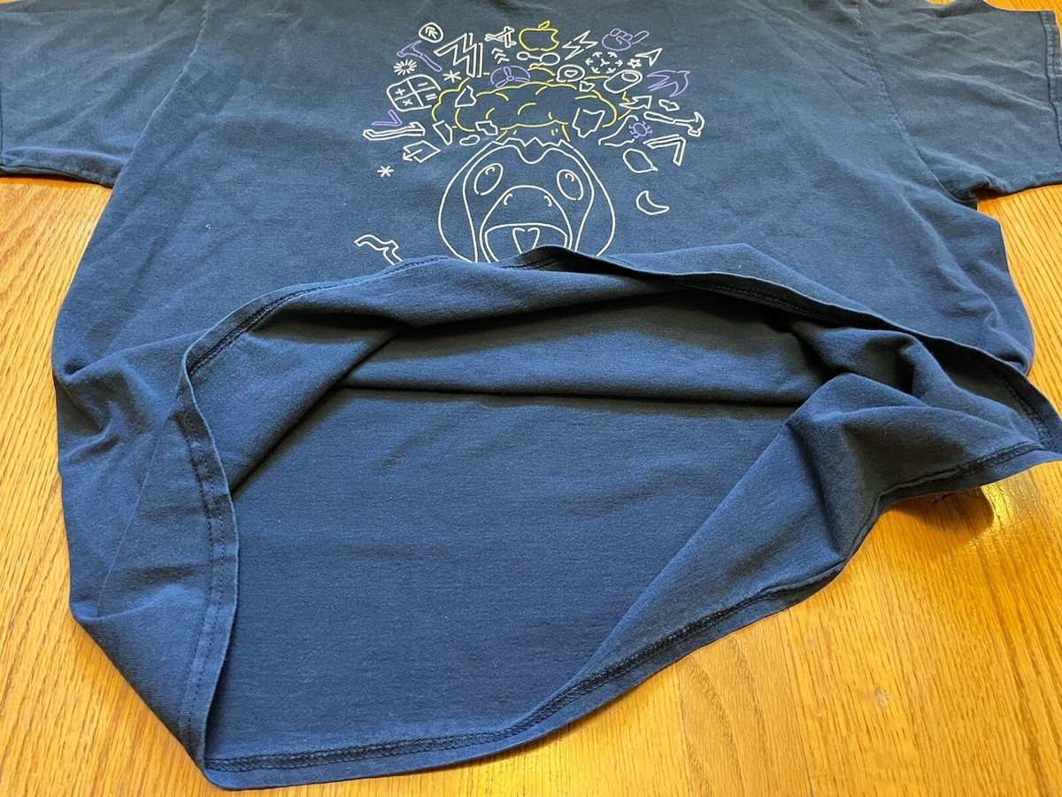Apple logo WWDC 19 Monkey T-SHIRT Blue XXL iPhone App 2xl