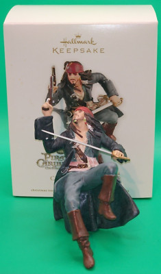 Hallmark Captain Jack Sparrow Keepsake Ornament 2011 Pirates Caribbean NIB