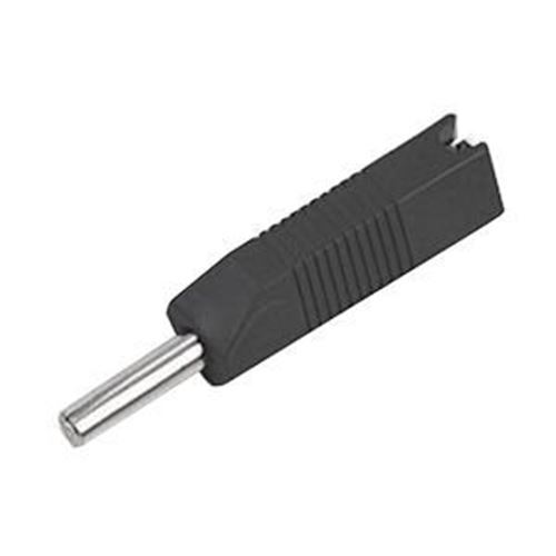 2 Stück Deltron 553-0100 stapelbarer 4 mm Stecker schwarz - Bild 1 von 1
