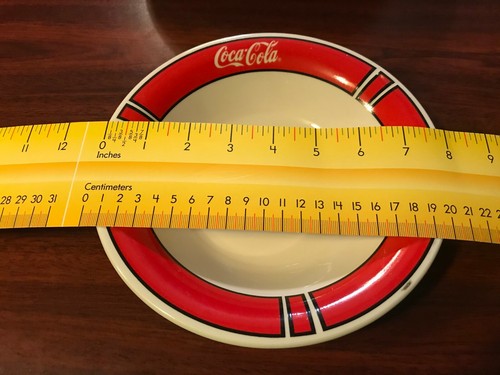 Coca Cola by Gibson Designs Genuine on Red Rim 10" Plates and 8 1/4 Bowls - Picture 23 of 34