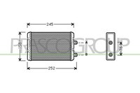 WäRmetauscher Innenraumheizung Aluminium Passend FüR Fiat Punto Doblo Cargo