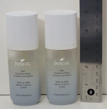 2 pk BOSCIA Sake Treatment Water 1.85 fl oz To Hydrate and Brighten (LOW-FILLED)