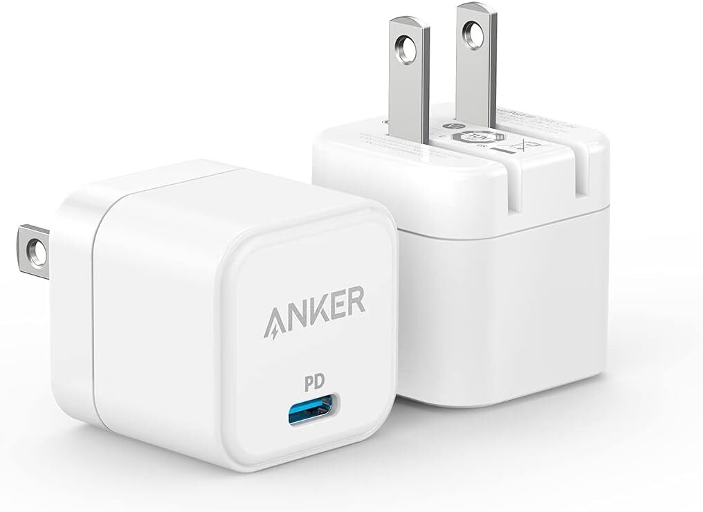 Anker 20W USB-C Wall Charger Foldable Adapter Fast Charging for