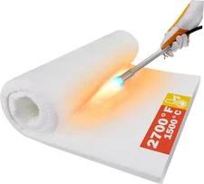 Ceramic Fiber Insulation, 24"x15.7"x1" Thick, S-24 * 15.7 * 1 in/1 Piece 