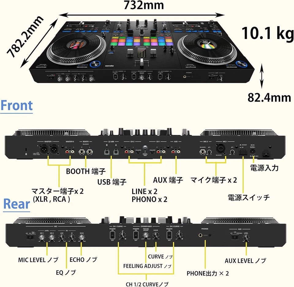 Pioneer DJ Scratch-style 2-channel professional DJ controller Serato DJ Pro - Image 3 of 3