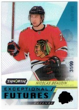 2020-21 Upper Deck Synergy Exceptional Futures Black NICOLAS BEAUDIN EFS-NB #/99