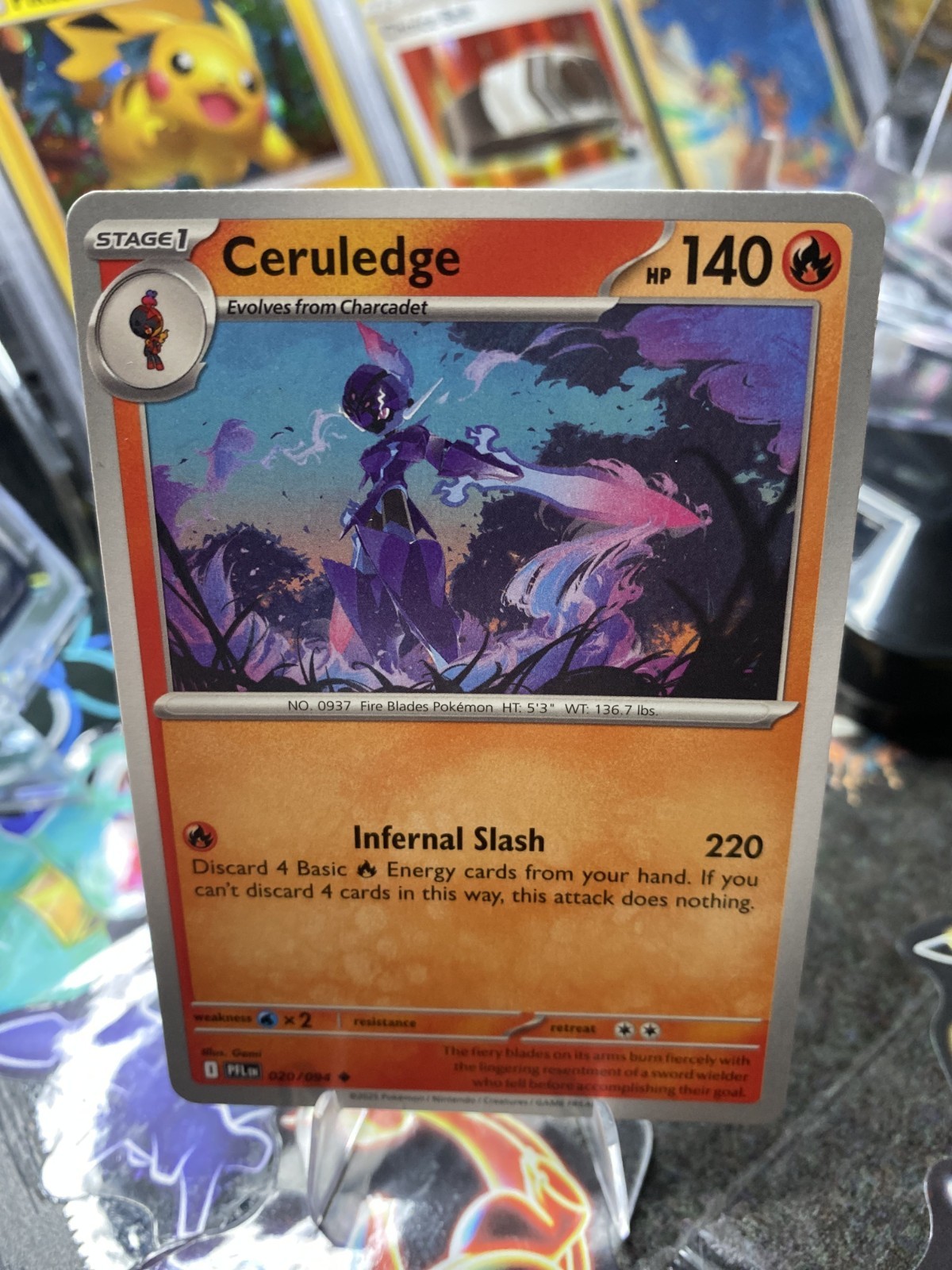 Pokemon Ceruledge (20/94) Phantasmal Flames *NM*