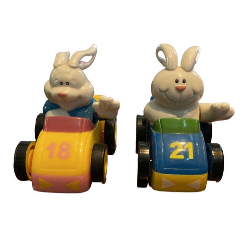 Pull Back & Go Rabbit Racers #18 #21 Easter Holiday Toys Easter ...