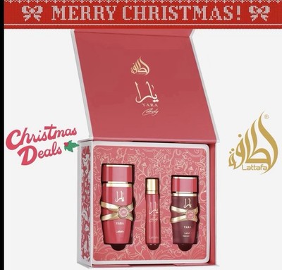 Lattafa Yara Candy Eau de Parfum Spray Gift Set 100ml 50ml 10ml