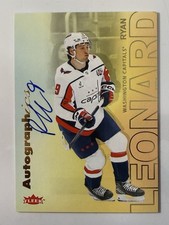 2025-26 UD Flair Autographics #A-RL Ryan Leonard Auto RC SP Washington Capitals