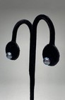 14k Yellow Gold Black Pearl Stud Earrings 1.5g — photo 1