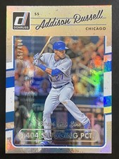 Addison Russell 2017 Donruss Baseball Career Stat Line /404 Chicago Cubs #72
